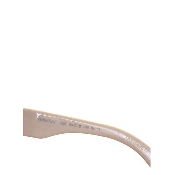Fendace Cat Eye Ivory White Gold Logo Sunglasses Fendi Versace - Picture 6 of 8
